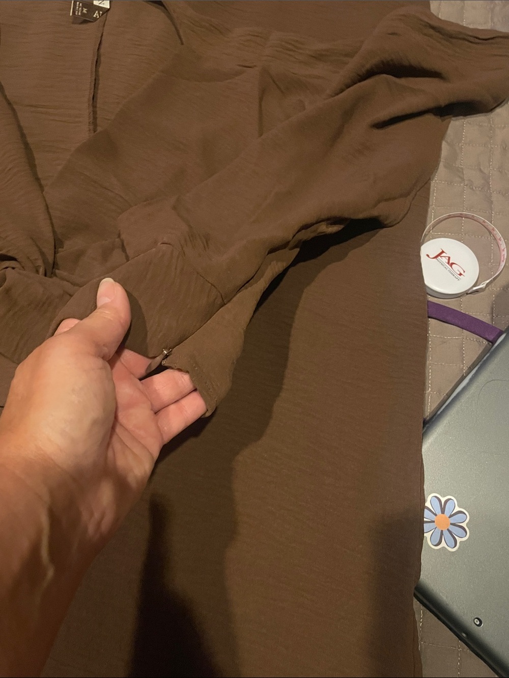 2 piece Wide Leg Brown Women’s Set - Picture 8 of 9